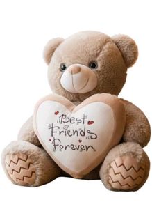 Cozy Teddy Bear with "Best Friends Forever" Heart