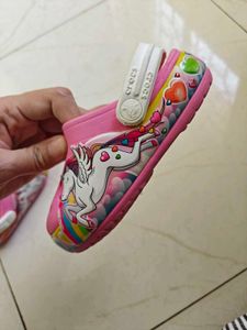 Cute Pink Unicorn Crocs for Kids