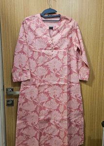 Elegant Floral Print Kurta