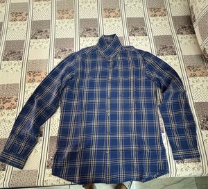 Mast &amp; Harbour Stylish Men's Blue Plaid Shirt