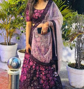 Stunning Floral Embellished Lehenga Choli