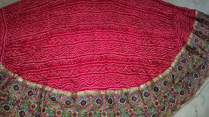 Traditional Pink Bandhani Chaniya Choli Set |