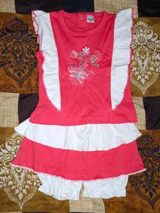 Cute Pink & White Baby Outfit