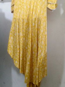 Beautiful Yellow Printed Kurta