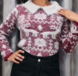 Cozy Snowflake Fuzzy Sweater