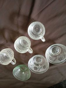 Glass Cups &amp; Bowls Set
