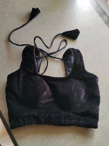 Velvet Black Blouse