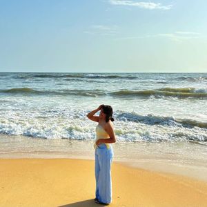 Yellow Tube Top with Shells