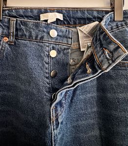 H&amp;M - Women's Distressed Blue Denim Jeans