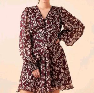 Brand New Antheaa Floral Midi Dress