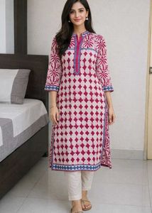 Beautiful Printed Cotton Kurta