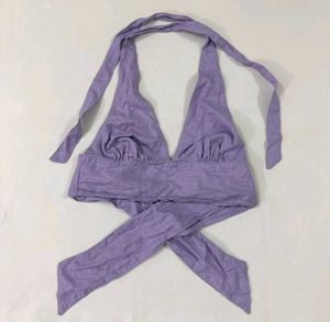 Pinteresty Lavender Halter Top