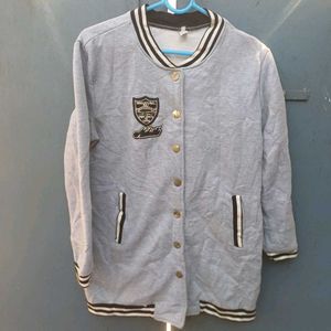 🩶🩶Grey Varsity Jacket