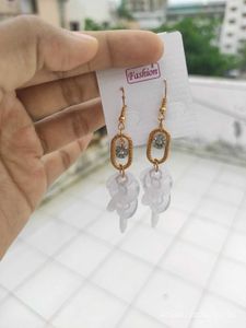 Chic Dangle Earrings with Crystal Accents