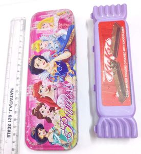 Vintage Combo Princess & Kit-Kat Pencil Cases