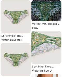 victoria secret Floral Pink Lace Briefs