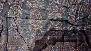 Black Paisley Print Ethnic Skirt