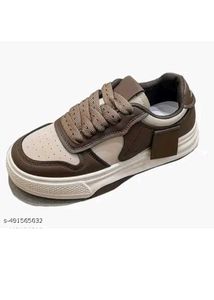 Stylish Brown &amp; Beige Sneakers
