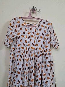 Leaf Print Dress