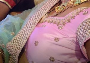 heavy silk lehanga