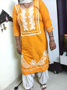 mustard cotton suite
