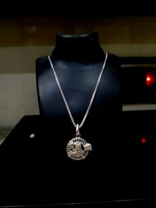 Hanuman Chain Pandent Pure Silver