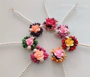 6 Floral Maang Tikka Set- wedding carnival