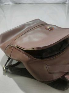 Stylish Brown Leather Backpack