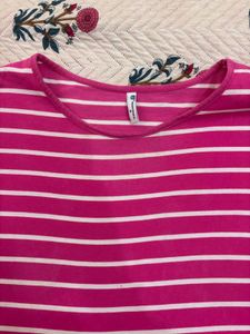 Pink Striped T-Shirt