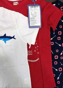 Jam & Honey Boys' Pack of 3 T-Shirts