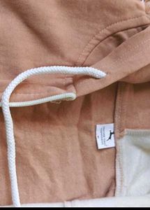 Two-Tone Graphic Zip-Up Hoodie