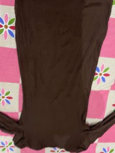 Brown Long Sleeve dress