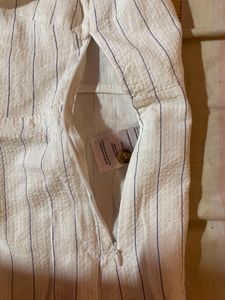White striped dress