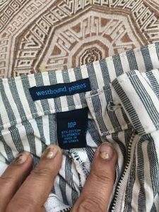 Striped Women Capri in 32 waist