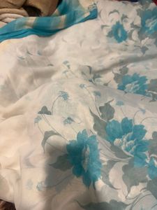 Elegant Floral Print Saree
