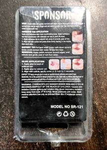 Sponsor Natural Black Fake Nails (12pcs)