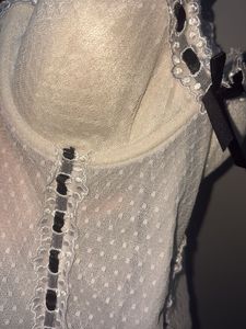 White Lace Corset Bra