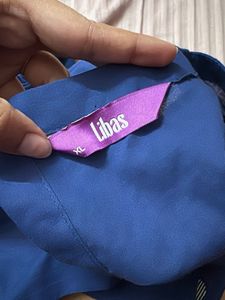 Blue Polka Dot Kurta Set