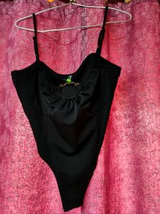 Chic Black Corset Top size M