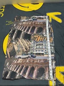 Cityscape Print Skirt