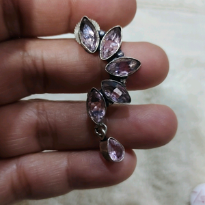 Silver look alike earing