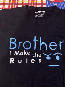 Brother Customized T Shirt Black