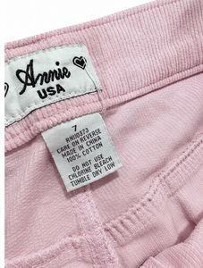 Pink Corduroy low waist flare Pants