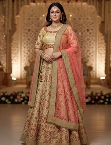 Designer Bridal Lehenga Choli Dupatta Set