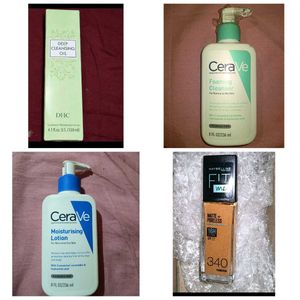 Skincare Bundle: DHC, CeraVe, Maybelline