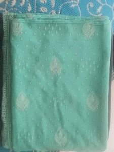 Beautiful Teal Dress Material