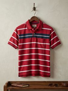 Men's Red Striped  T-Shirt