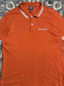 H&amp;M Rust Polo T- Shirt