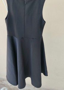 Classic Black Sleeveless Fit and Flare Dress