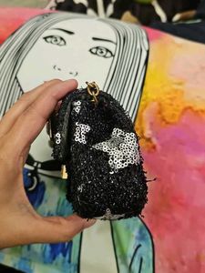 Sequin Mini Top Handle Bag